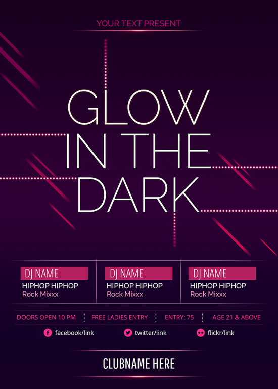 Glow Party — Front