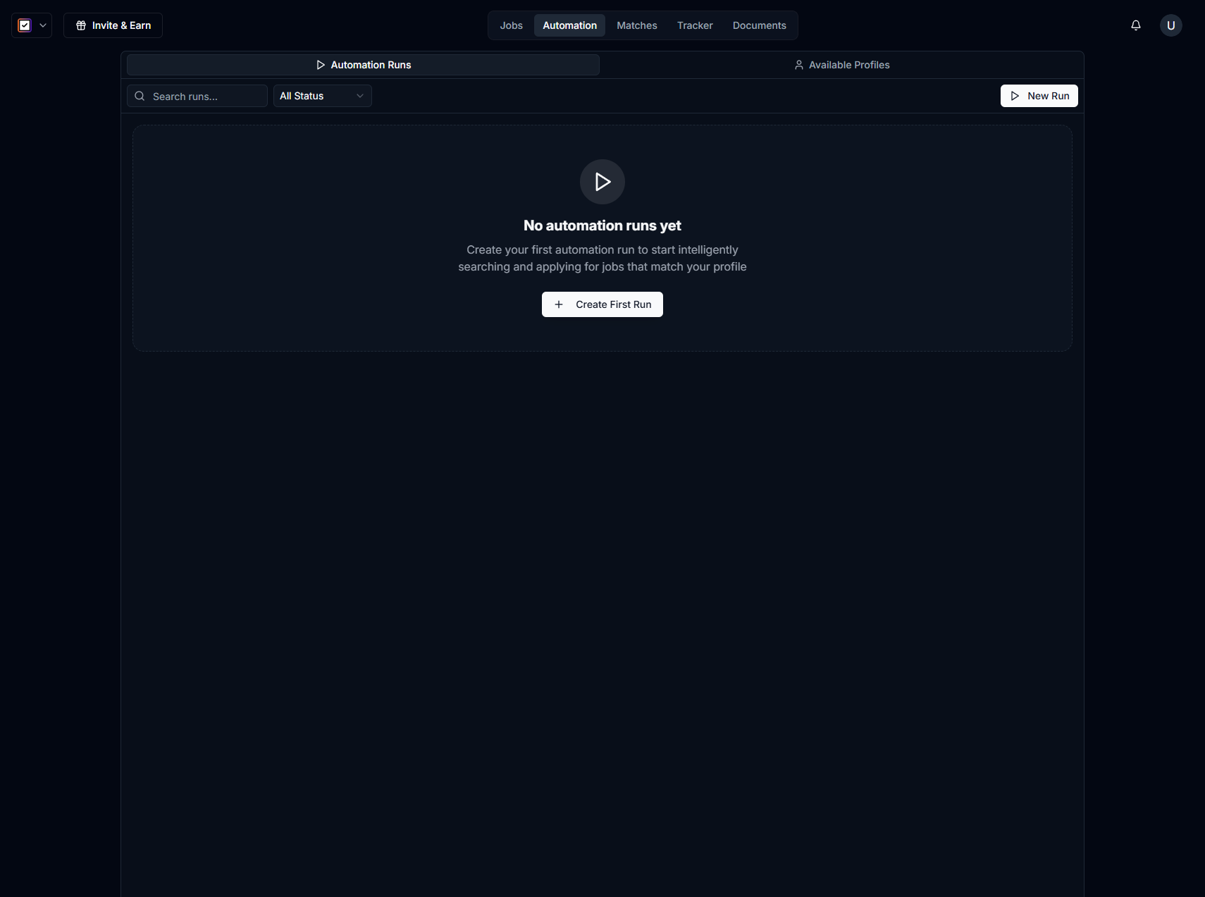 Hirli interface, view 3