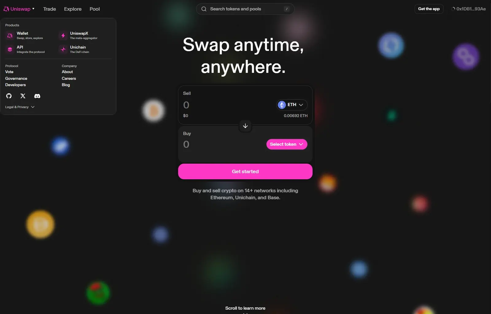 Token Swap Interface