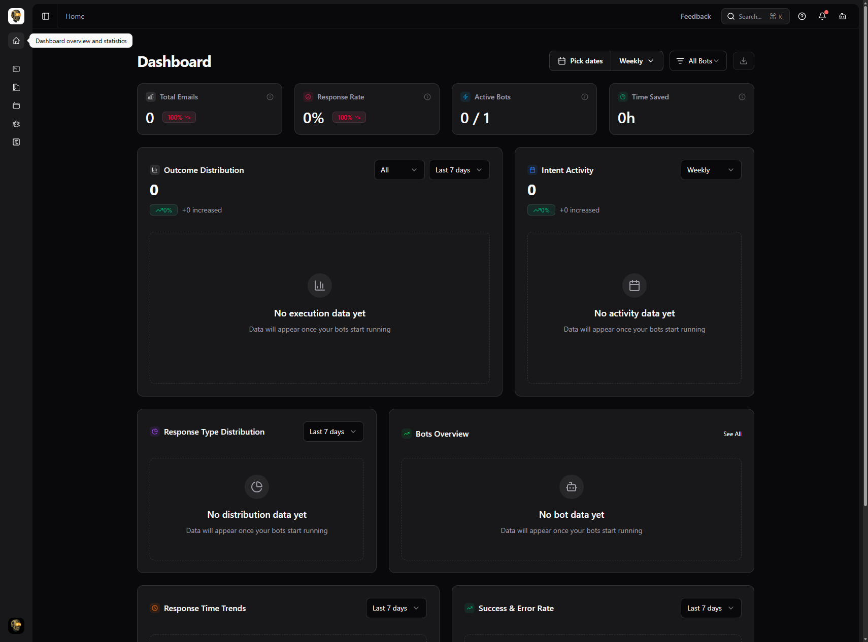 Realtor Bot interface, view 1