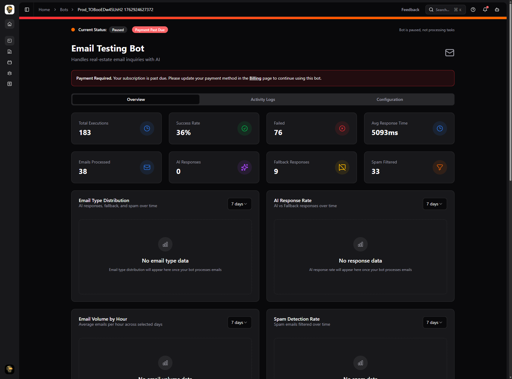 Realtor Bot interface, view 3